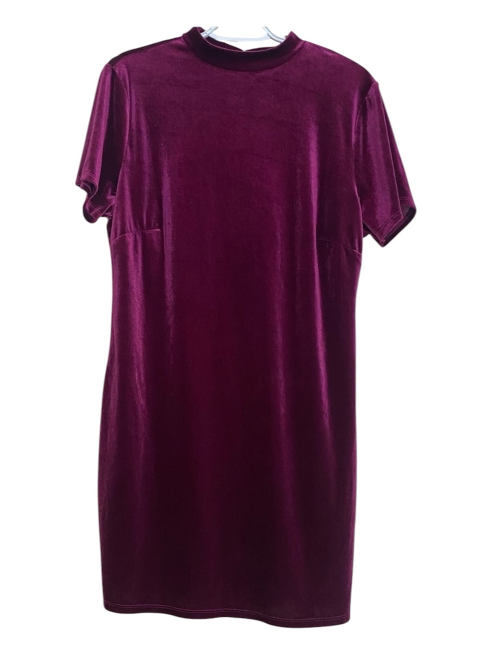 Forever 21 Velvet short sleeve Dress in Plum fall alt night life NOLA size 2X